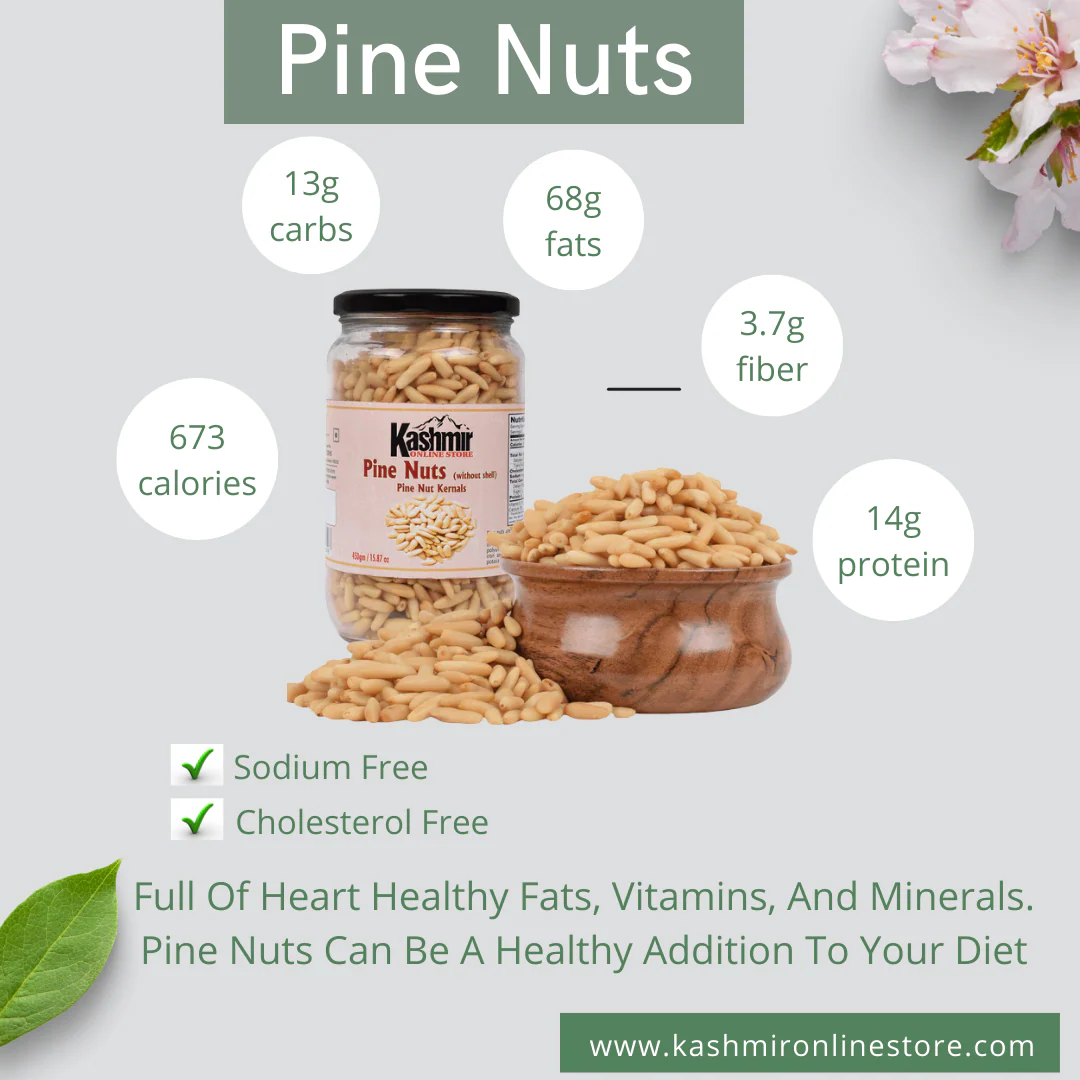Premium Roasted Pine Nuts Without Shell (Chilgoza) | Authentic Fresh & Nutritious - Image 3